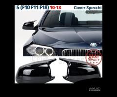 CALOTTE SPECCHIETTI per Bmw Serie 5 F10 F11 Nero L