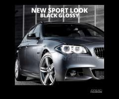 CALOTTE SPECCHIETTI per Bmw Serie 5 F10 F11 Nero L - 9