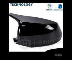 CALOTTE SPECCHIETTI per Bmw Serie 5 F10 F11 Nero L - 13