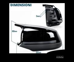 CALOTTE SPECCHIETTI per Bmw Serie 5 F10 F11 Nero L - 14