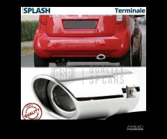 TERMINALE Scarico per SUZUKI SPLASH OVALE Cromato