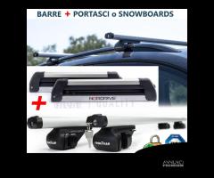 Barre in Alluminio per SKODA + Portasci NORDRIVE