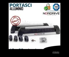 Barre in Alluminio per SKODA + Portasci NORDRIVE