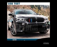 CALOTTE SPECCHIETTI per Bmw X6 F16 F86 Nero Lucido