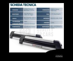 Barre Tetto + Portasci per LAND ROVER FREELANDER - 9