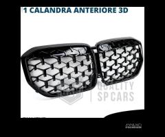 GRIGLIA per BMW X5 G05 18-22  Nera Lucida Diamond