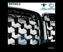 GRIGLIA per BMW X5 G05 18-22  Nera Lucida Diamond - 10