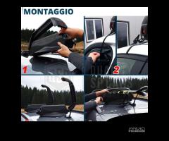 Portasci Magnetico PER SKODA 3 Sci o 2 SnowBoard - 7