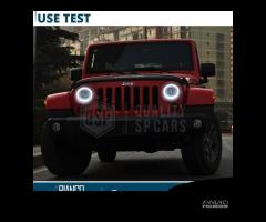 FARI Full LED Per JEEP WRANGLER JK DRL Dinamico OM - 15