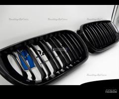 GRIGLIE Doppio Rene per BMW Serie 3 E46 Nera Lucid - 9