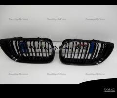 GRIGLIE Doppio Rene per BMW Serie 3 E46 Nera Lucid - 10