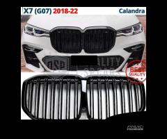 GRIGLIA Doppio Rene per BMW X7 G07 Nera Lucida