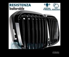 GRIGLIA Doppio Rene per BMW X7 G07 Nera Lucida - 12