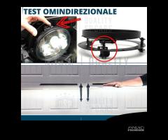 Staffe Montaggio Fari LED Tondi 7 Pollici Ghiere