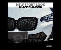 GRIGLIA Anteriore per BMW X3 G01 dal 2021 Diamond - 9