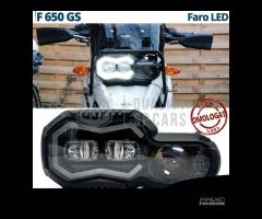 FARO LED Per BMW F 650 GS OMOLOGATO Luce Bianca