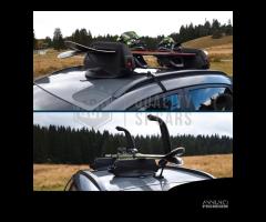 Portasci Magnetico PER PORSCHE 3 Sci o 2 SnowBoard