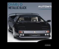 Modellino LAMBORGHINI DIABLO SE30 Nera Scala 1:18 - 1