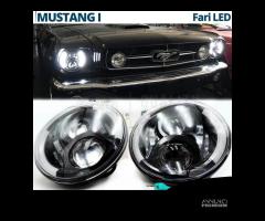 FARI LED 7'' Per FORD MUSTANG 1 2 6500K Angel Eyes