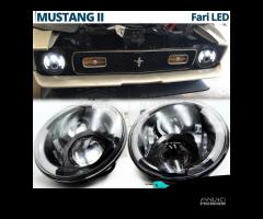 FARI LED 7'' Per FORD MUSTANG 1 2 6500K Angel Eyes