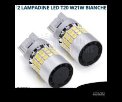 2 Lampadine LED T20 W21W Super CANbus Luce Bianca