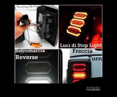 Fanali LED PER JEEP WRANGLER JK NERO OMOLOGATI