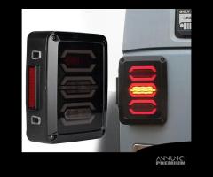 Fanali LED PER JEEP WRANGLER JK NERO OMOLOGATI