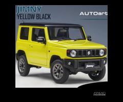 Modellino SUZUKI JIMNY JB64 Giallo Nero Scala 1:18