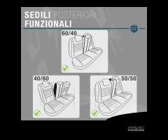 SET COPRISEDILI per Ford Puma Pelle e Tessuto Blu - 10