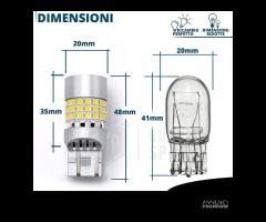 Lampadine LED T20 W21/5W Super CANbus Luce Bianca