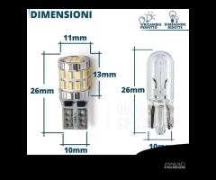 Lampadina LED T10 W5W CANbus Luce Bianca Potente - 9