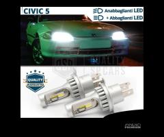 KIT LAMPADINE LED H4 Per HONDA CIVIC 5 6500K 8000L