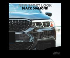 GRIGLIE per BMW Serie 5 G30 31 Nero Lucido Diamond - 8