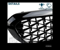 GRIGLIE per BMW Serie 5 G30 31 Nero Lucido Diamond - 10