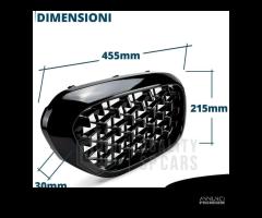 GRIGLIE per BMW Serie 5 G30 31 Nero Lucido Diamond - 11