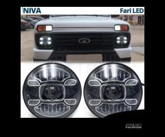 FARI LED 7'' Pollici Per LADA VAZ NIVA Bianco Puro