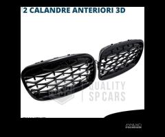 GRIGLIE Anteriori per BMW X4 G02 18-21 Nero Lucido