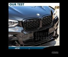 GRIGLIE Anteriori per BMW X4 G02 18-21 Nero Lucido