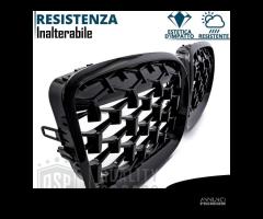 GRIGLIE Anteriori per BMW X4 G02 18-21 Nero Lucido - 12