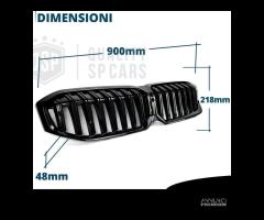 GRIGLIA Doppio Rene per BMW Serie 3 G20 G21 Nera - 10