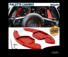 PALETTE Cambio al Volante per AUDI Alluminio Rosso