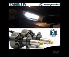 Kit LUCI LED H7 12000L Kia Carens Fari LENTICOLARI