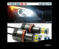 ANGEL EYES LED H8 BMW SERIE 7 F01 F02 Luci Bianche