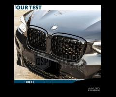 GRIGLIE Anteriori per BMW X3 G01 17-21 Nera Lucida