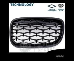 GRIGLIE Anteriori per BMW X3 G01 17-21 Nera Lucida - 8