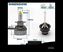 Kit D2S Conversione da XENON a LED 12000LM 6500K