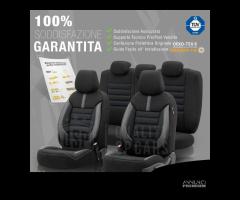 COPRISEDILI per Bmw X1 X2 X3 Pelle e Tessuto Blu - 12