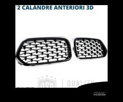 GRIGLIE Anteriori BMW X2 F39 Nera Lucida Diamond