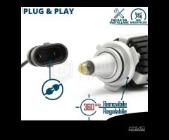 Kit LED 9006 al Quarzo 360° Lampadine Potenti 6500