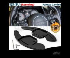 PALETTE Cambio per AUDI Q3 8U Leve Alluminio Nero